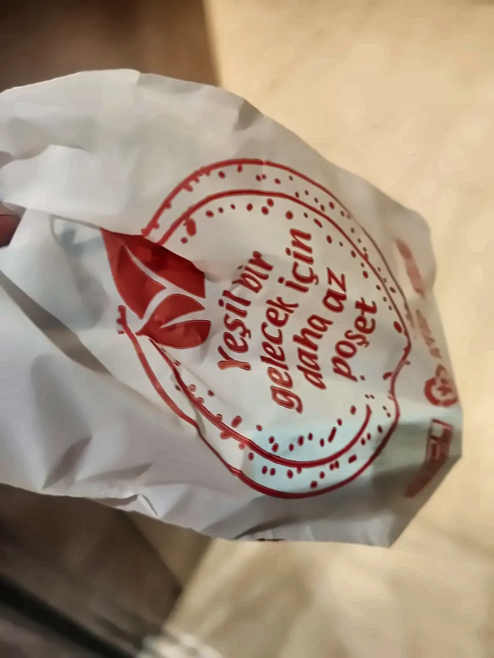 Poşette sipariş, kapıda elden teslim